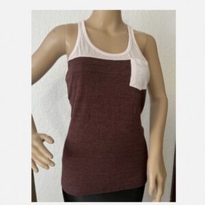 Chaser Tank Top Pearl And Mulberry Size Small New